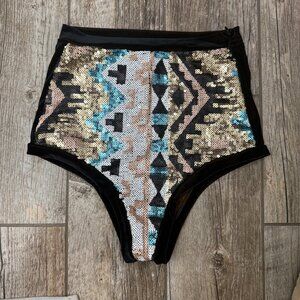 Lux Muse High Waist Festival Short - Size XS